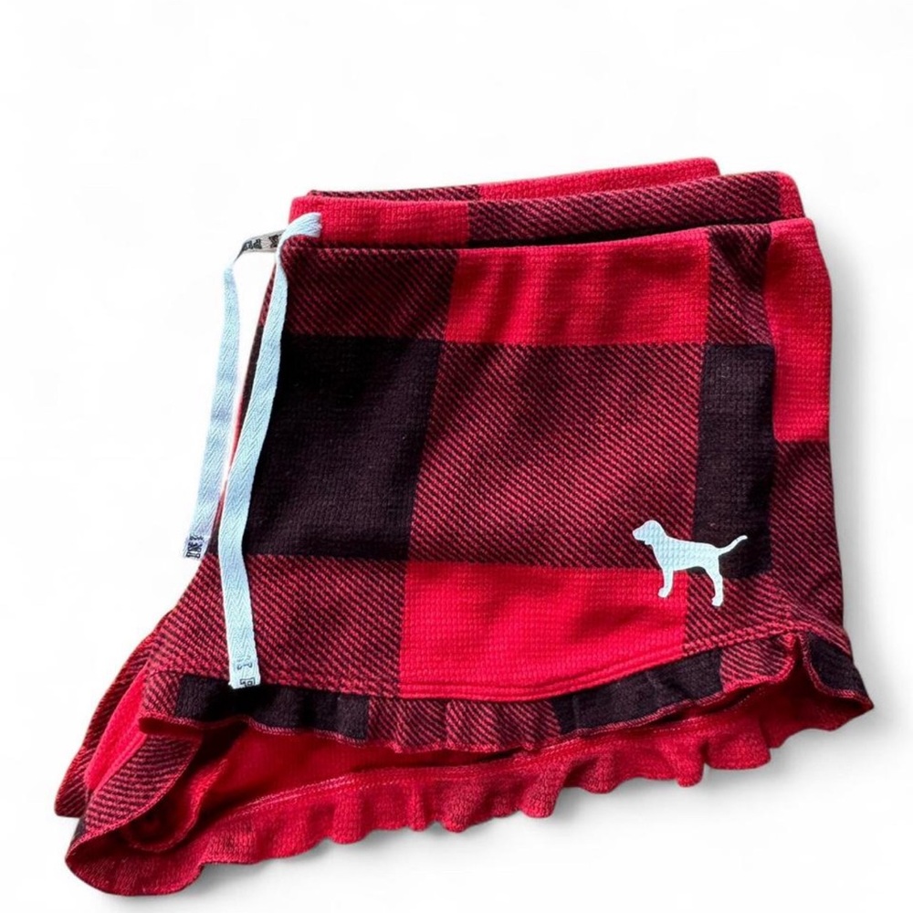 PINK Victoria's Secret Red and Black Checkered Shorts - Picture 7 of 7